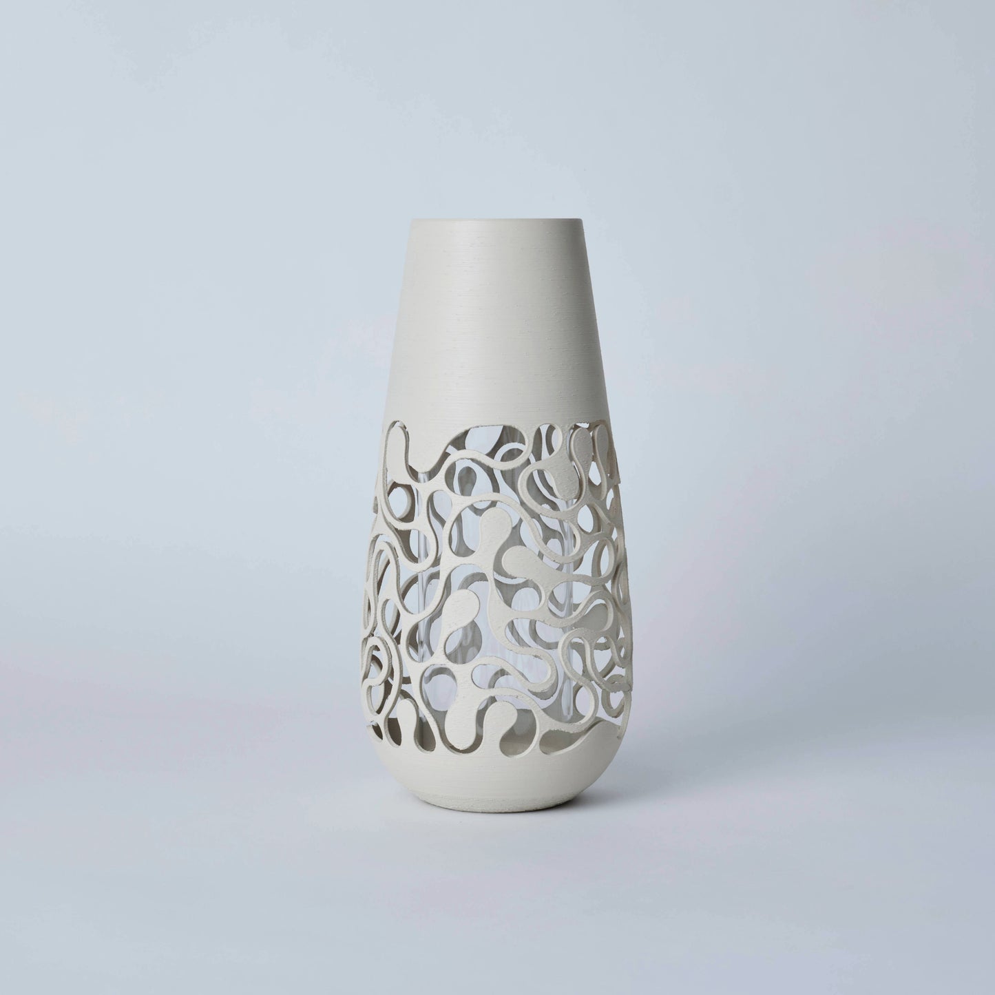 フラワーベース　NB1　花瓶　花器　3Dプリント　3Dプリンター　インテリア　ガラス　プラスチック　　GogoCollective　GoGo1122　アースベージュ　アイボリー