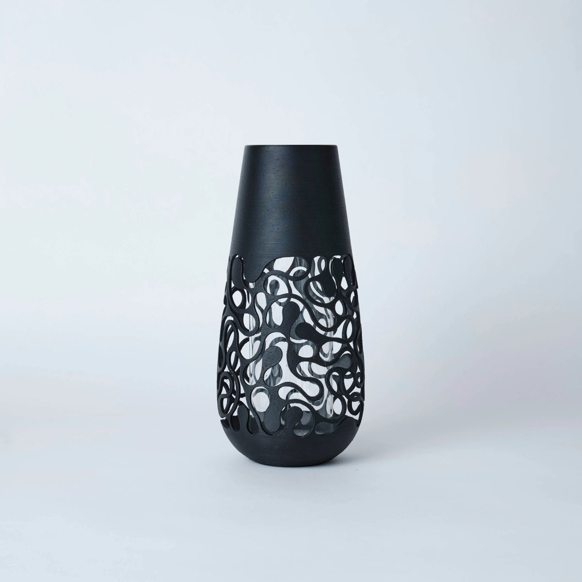 フラワーベース　NB1　花瓶　花器　3Dプリント　3Dプリンター　インテリア　ガラス　プラスチックGogoCollective　GoGo1122　オブシディアンブラック