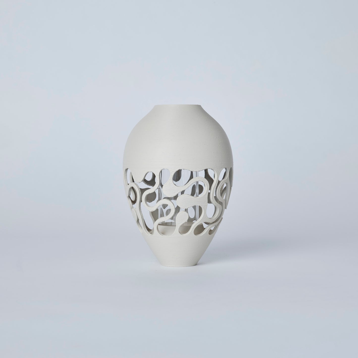 フラワーベース　NB2　花瓶　花器　3Dプリント　3Dプリンター　インテリア　ガラス　プラスチック　　GogoCollective　GoGo1122　アースベージュ