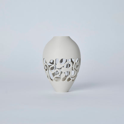 フラワーベース　NB2　花瓶　花器　3Dプリント　3Dプリンター　インテリア　ガラス　プラスチック　　GogoCollective　GoGo1122　アースベージュ