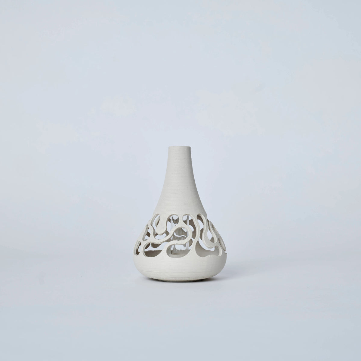 フラワーベース　NB3　花瓶　花器　3Dプリント　3Dプリンター　インテリア　ガラス　プラスチックGogoCollective　GoGo1122　アースベージュ