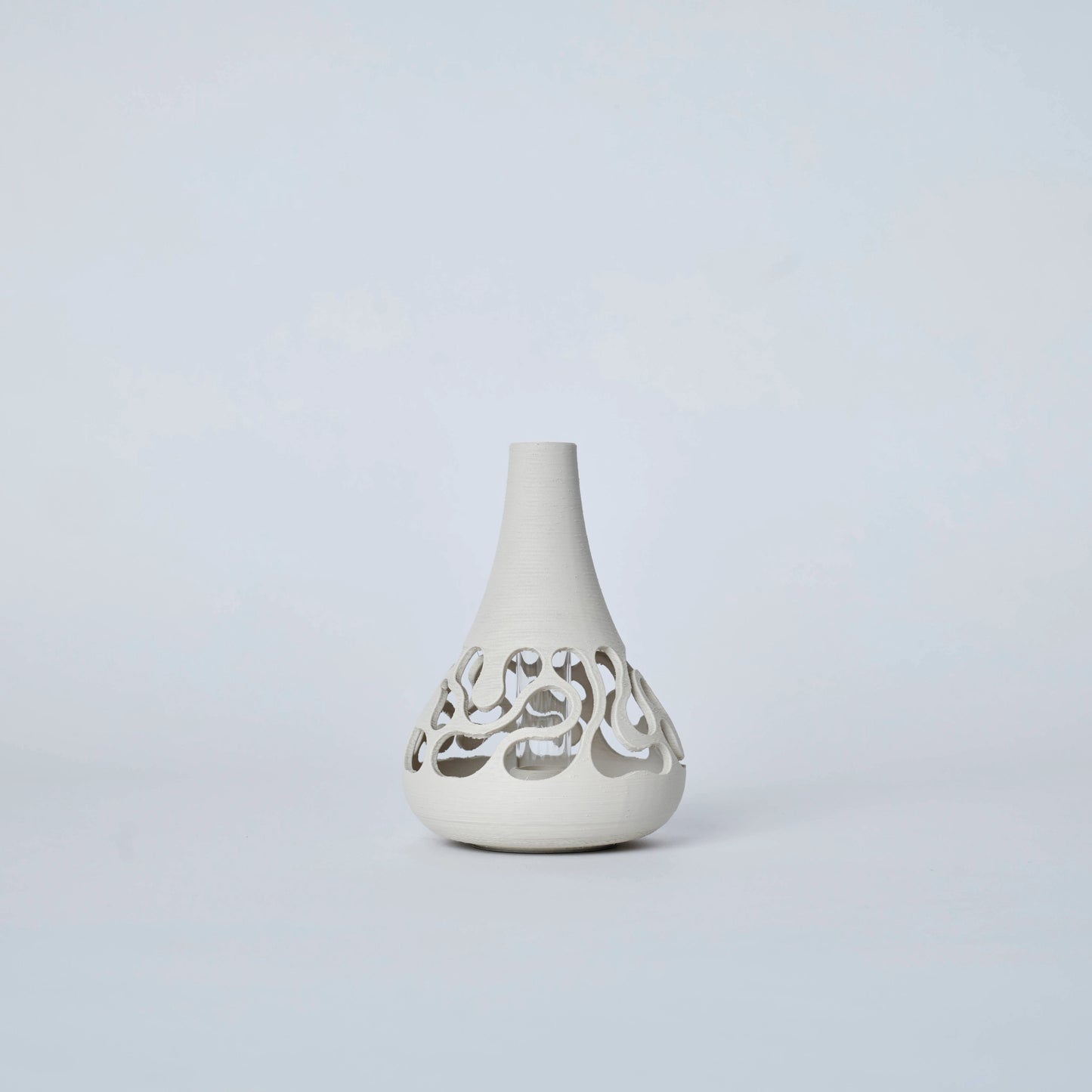 フラワーベース　NB3　花瓶　花器　3Dプリント　3Dプリンター　インテリア　ガラス　プラスチックGogoCollective　GoGo1122　アースベージュ
