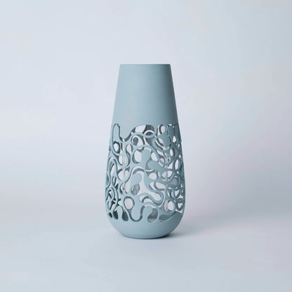 フラワーベース　NB1　花瓶　花器　3Dプリント　3Dプリンター　インテリア　ガラス　プラスチック　　GogoCollective　GoGo1122　スモーキーグリーン