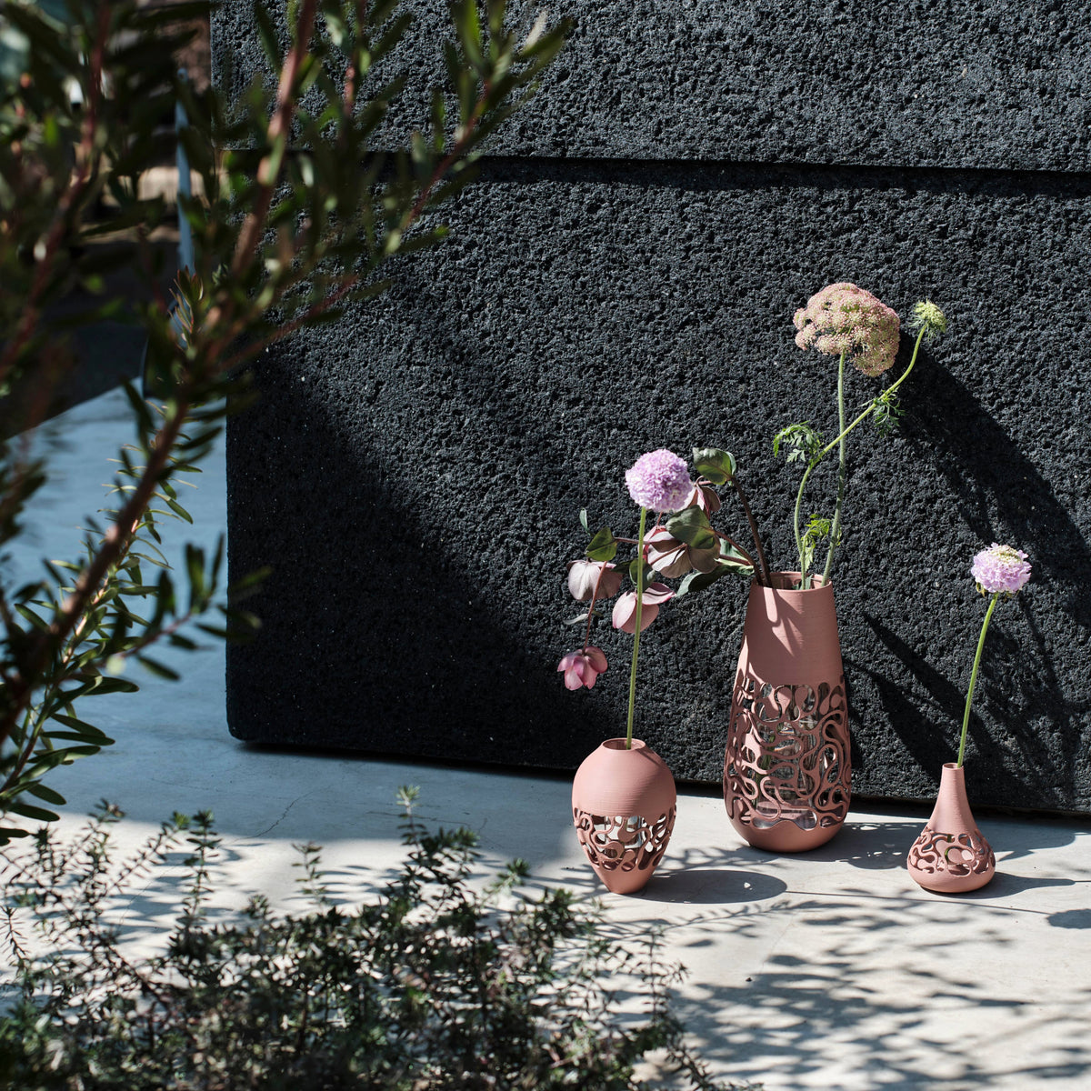 フラワーベース　NB1　花瓶　花器　3Dプリント　3Dプリンター　インテリア　ガラス　プラスチック　　GogoCollective　GoGo1122